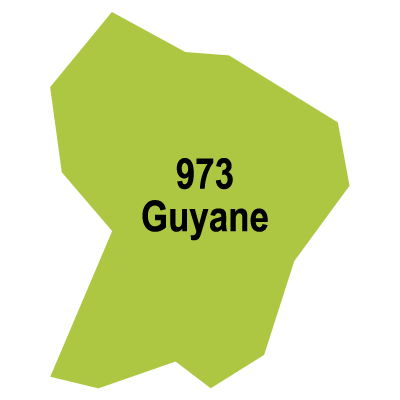 Guyane map